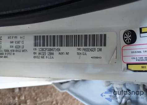 2011 Chrysler 200 Limited from USA, damaged, VIN 1C3BC2FG6BN571454